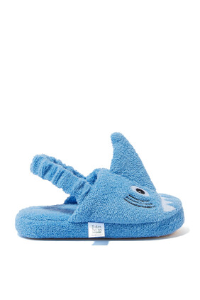 Shark Ages Cotton-Terry Slippers